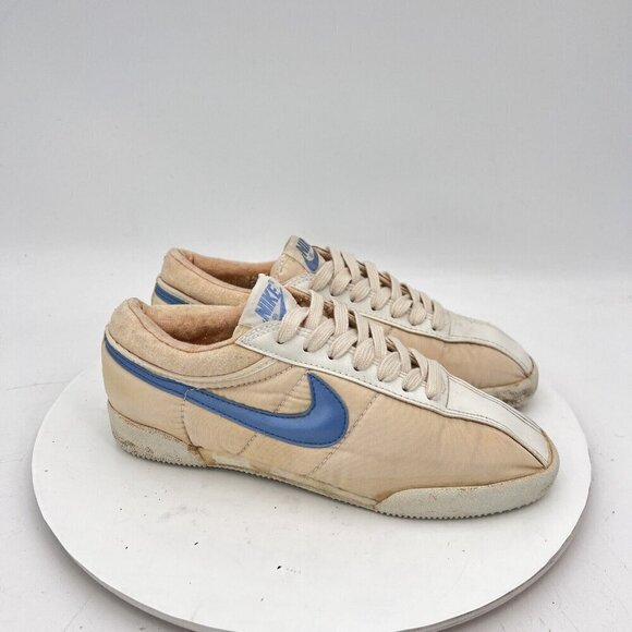 Vintage Nike Training Women's Size 5 Blue White Nylon Sneakers Made in Korea - Picture 2 of 12